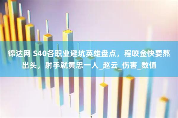锦达网 S40各职业避坑英雄盘点,程咬金快要熬出头,射手就黄忠一人_赵云_伤害_数值