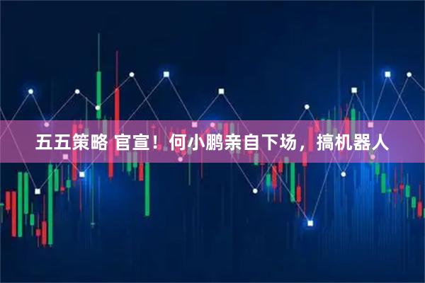 五五策略 官宣！何小鹏亲自下场，搞机器人